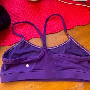 Lululemon purple flow Y sports bra 8